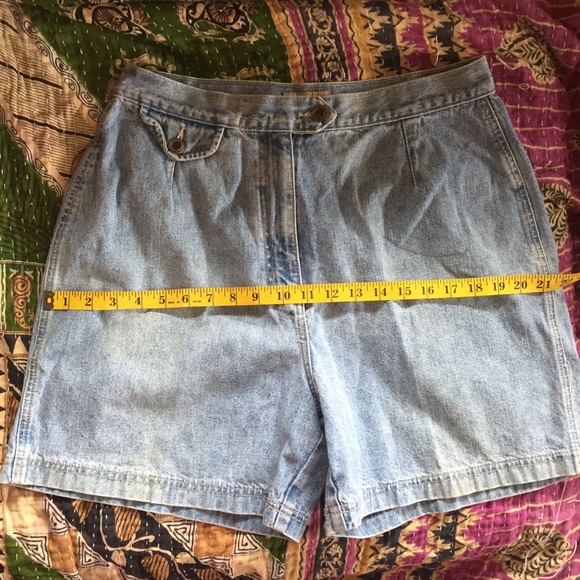Vintage Denim High Waisted Shorts - Picture 6 of 7